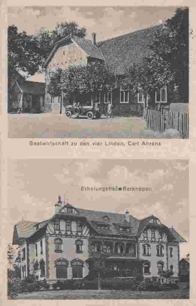 Edemissen. Gastwintchäft 'Zu den vier Linden' von Carl Ahrens, Erholungsheim Berkhöpen, 1940