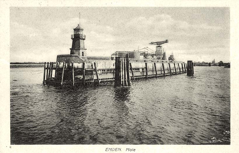 Emden. Mole, Leuchtturm, 1928