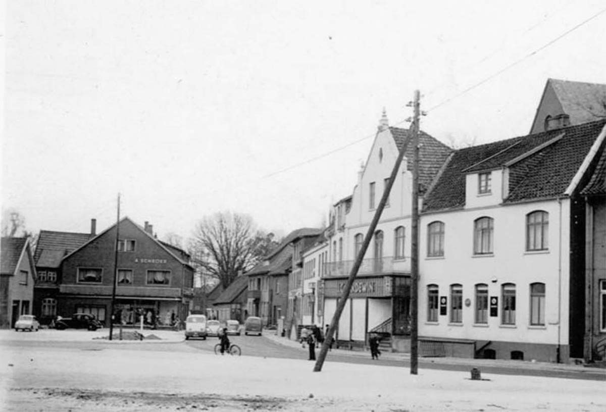 Emstek. Marktplatz, um 1960
