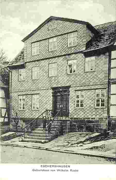 Eschershausen. Geburtshaus von Dichter Wilhelm Raabe