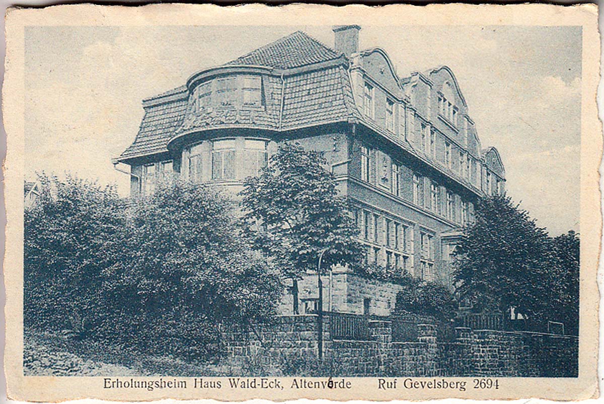 Ennepetal. Altenvoerde - Erholungsheim Haus Wald-Eck, 1931