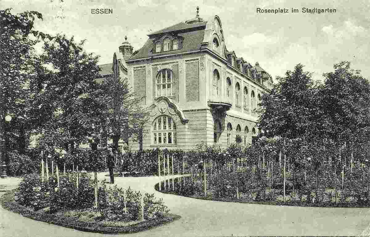 Essen. Rosenplatz im Stadtgarten, 1913