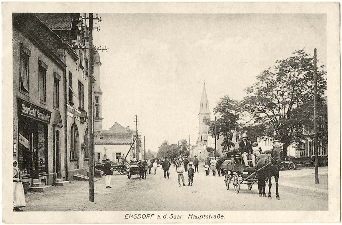 Ensdorf (Saar). Hauptstraße, 1921