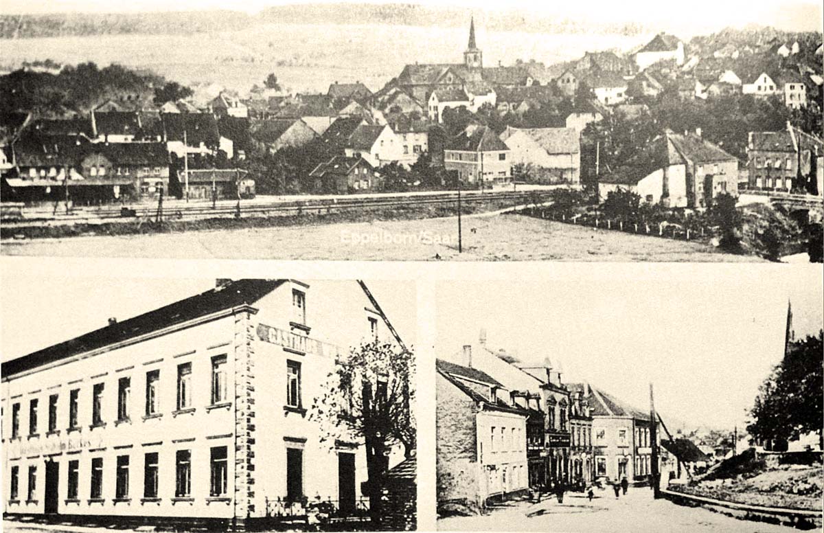 Eppelborn. Panorama von Eppelborn, 1936