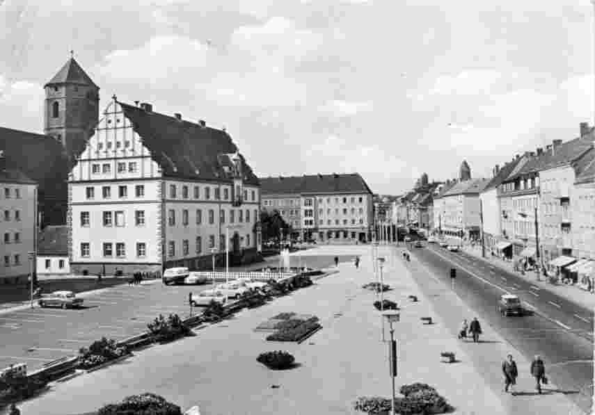 Eilenburg. Rathaus und Markt