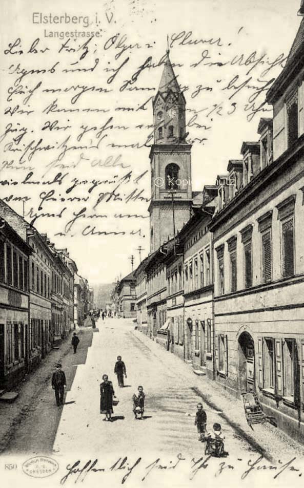 Elsterberg. Lange Straße, 1914