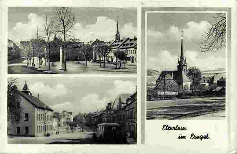 Elterlein. Panorama der Stadt, 1960