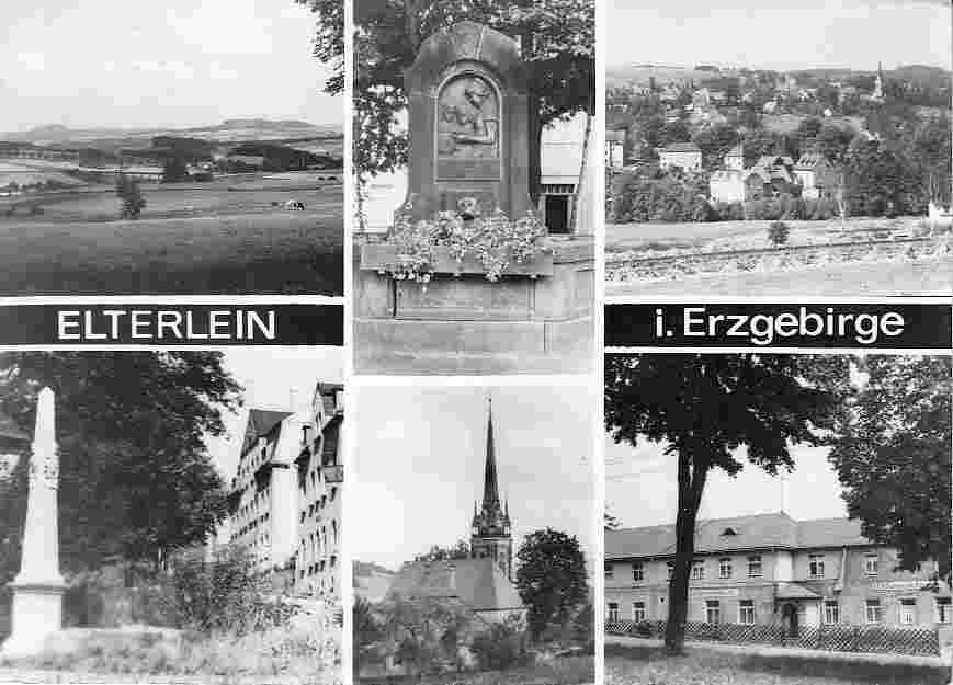 Elterlein. Panorama der Stadt