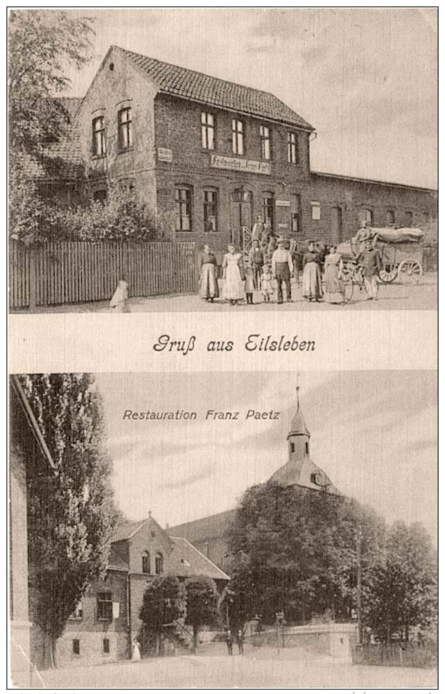 Eilsleben.Gasthof zum Deutschen Kaiser und Kirche 