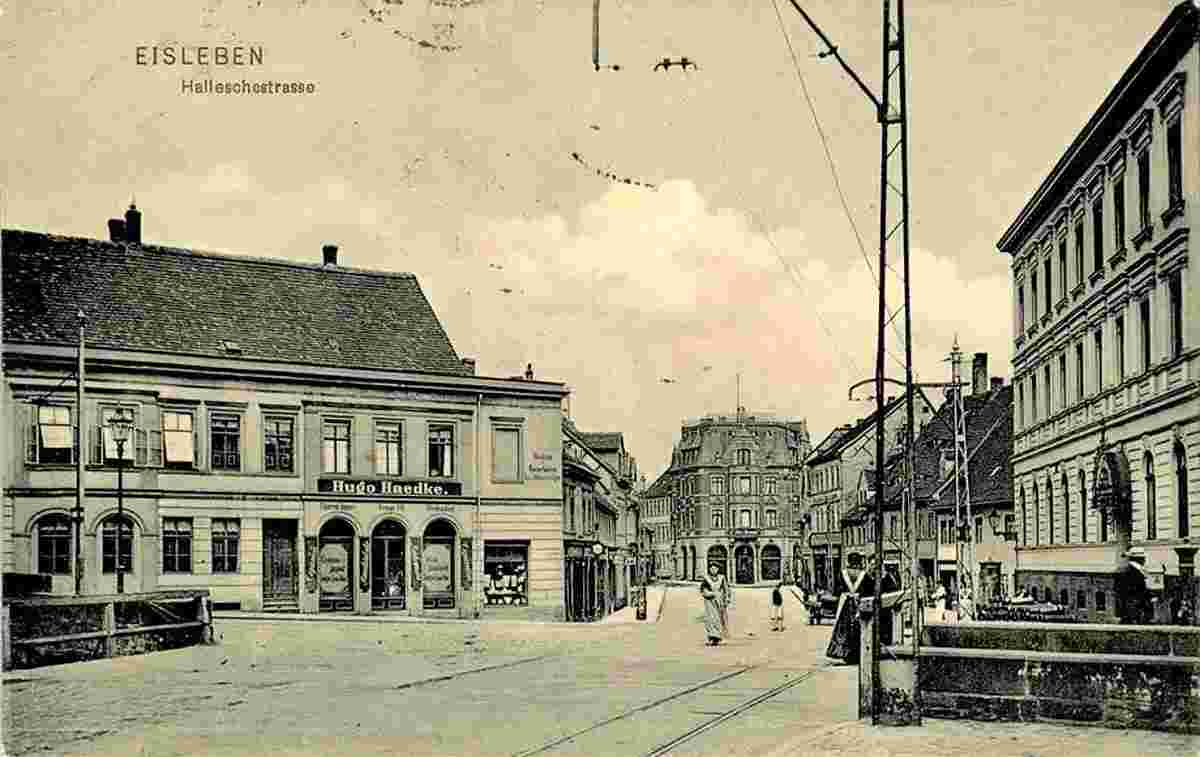 Eisleben. Hallesche Straße, 1909