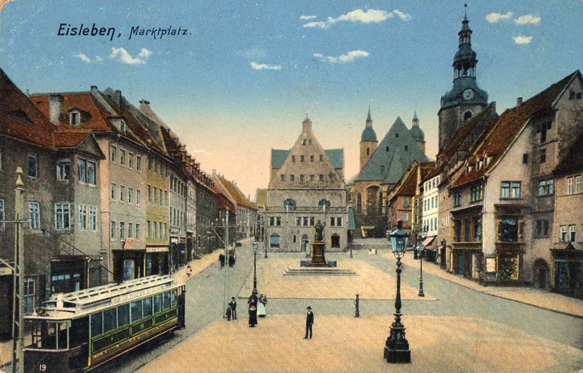 Eisleben. Marktplatz, 1913