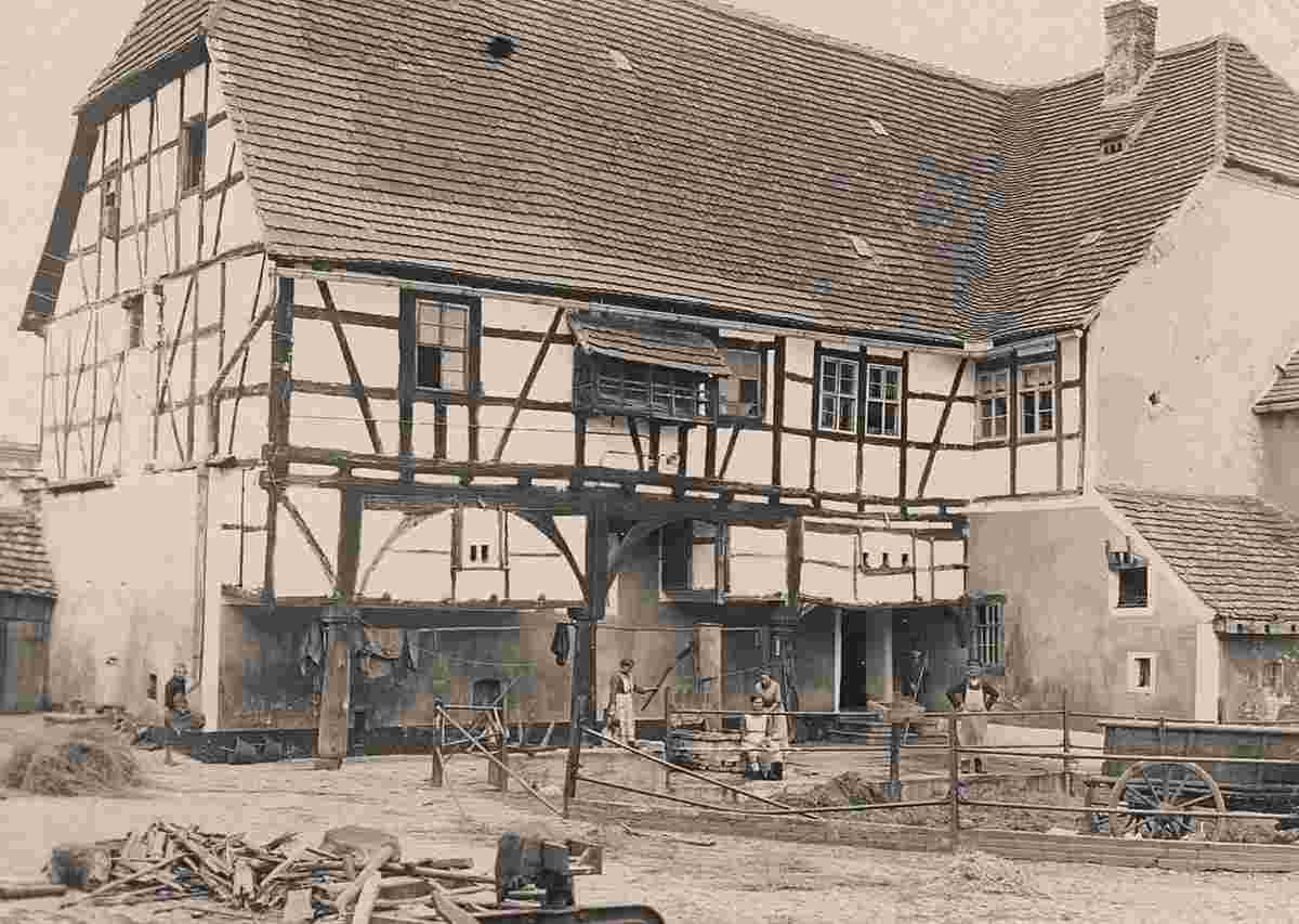 Elsteraue. Staschwitz - Bauerngehöft, vor 1928
