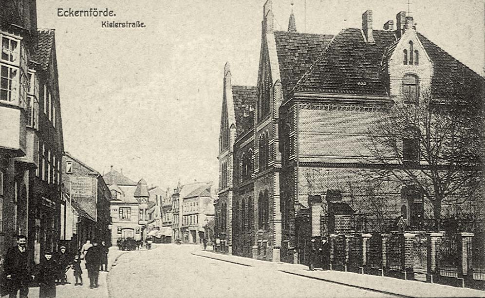 Eckernförde. Kieler Straße, um 1920