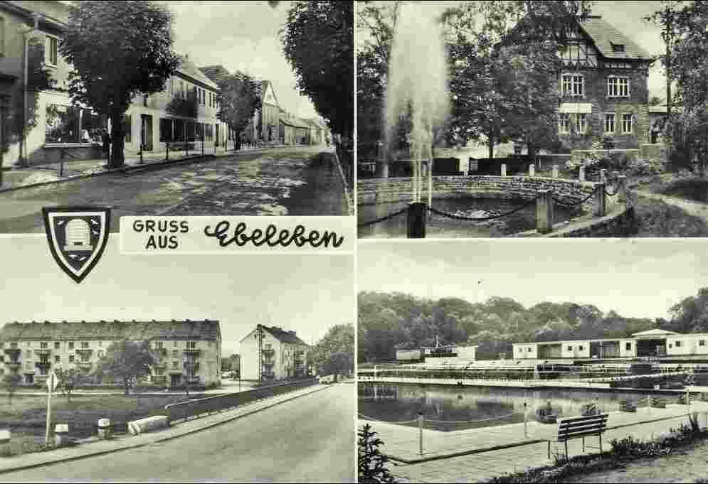 Ebeleben. Panorama der Stadt, 1973