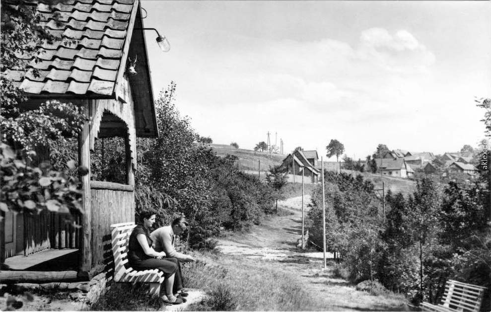 Eisfeld. An der Weinberghütte bei Eisfeld, 1963