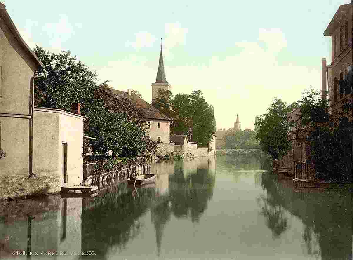 Erfurt. Am Venedig, um 1890
