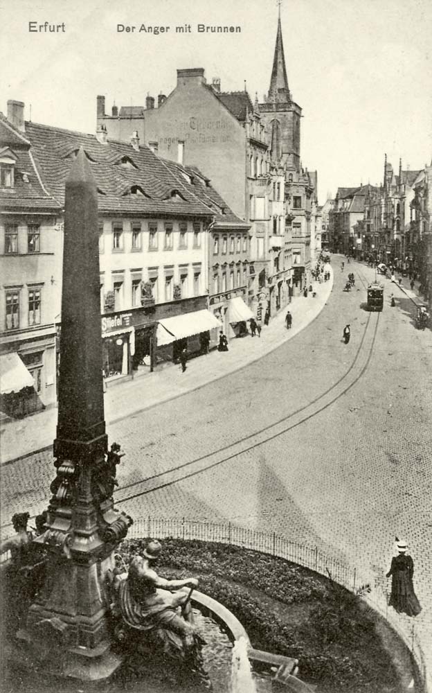 Erfurt. Der Anger mit Brunnen, 1928