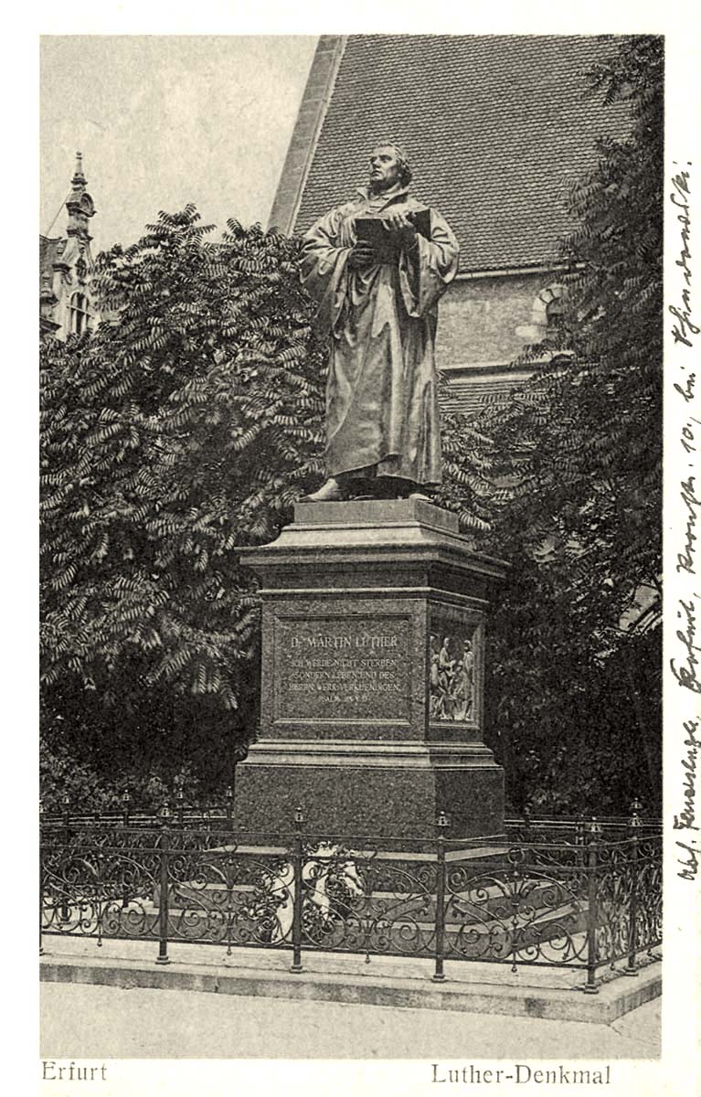 Erfurt. Lutherdenkmal, 1920