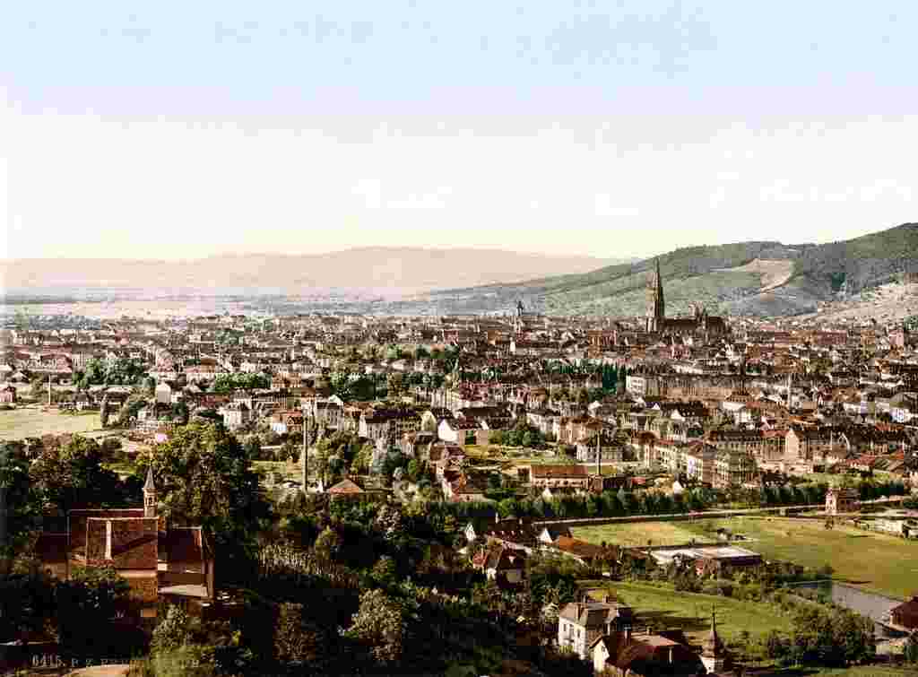Freiburg im Breisgau. Panorama der Stadt