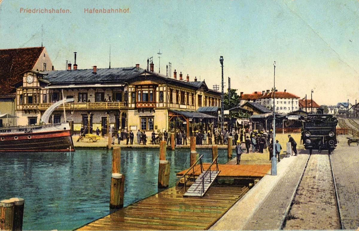 Friedrichshafen. Hafenbahnhof, 1911