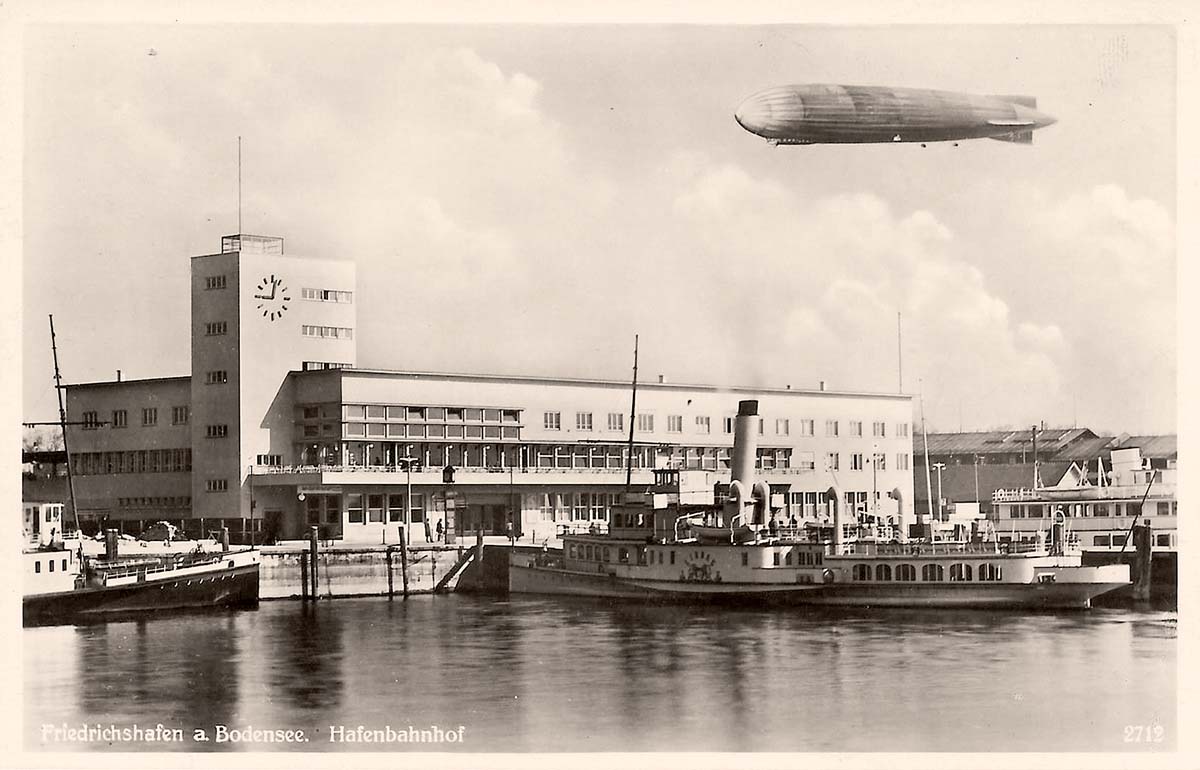Friedrichshafen. Hafenbahnhof, 1930