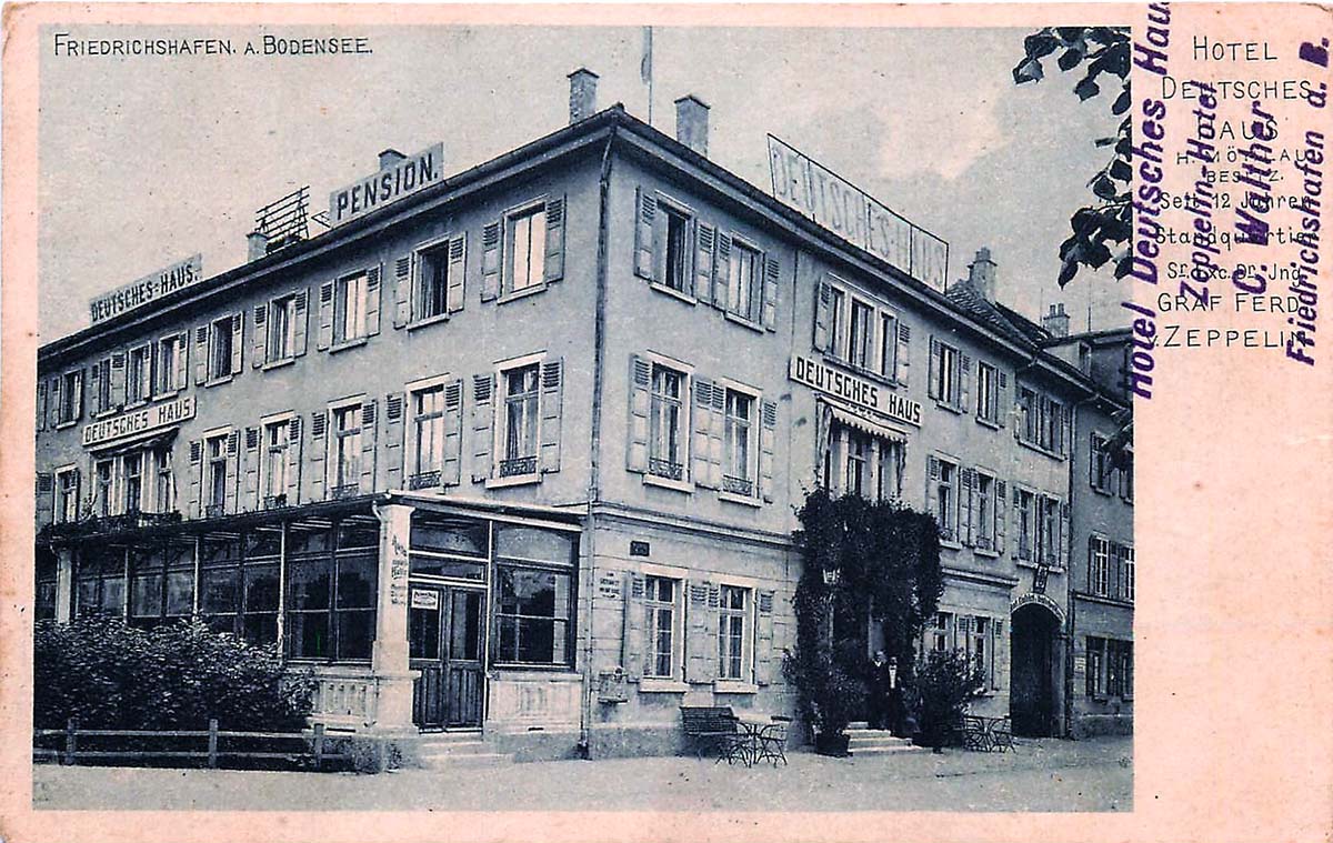 Friedrichshafen. Hotel 'Deutsches Haus'