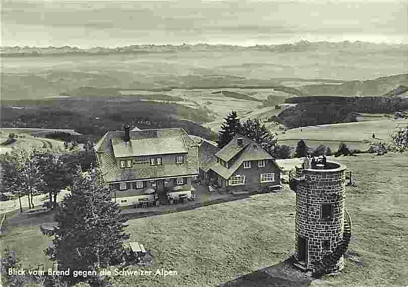 Furtwangen. Berg, Turm, Gasthaus und Gasthof, 1958