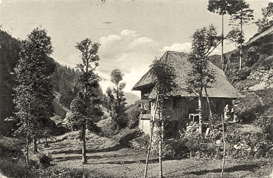 Furtwangen im Schwarzwald. Haus in Hexenloch, 1916