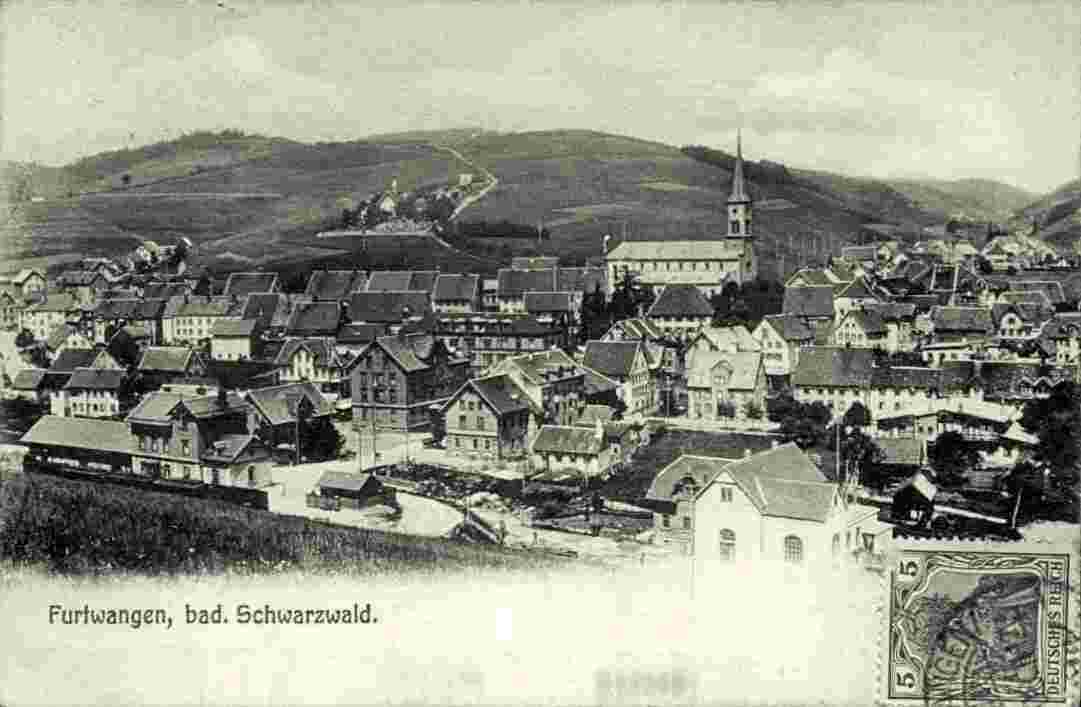 Furtwangen. Panorama der Stadt
