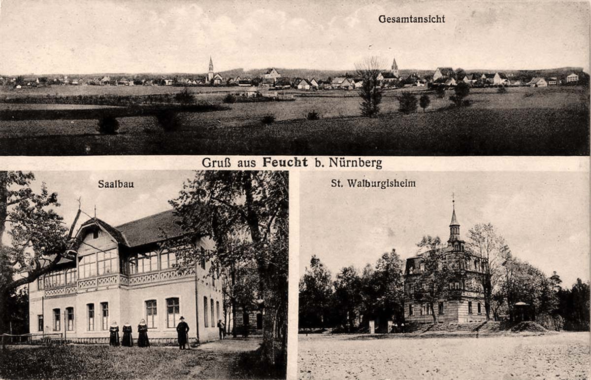Feucht (Mittelfranken). Saalbau und St Walburgisheim