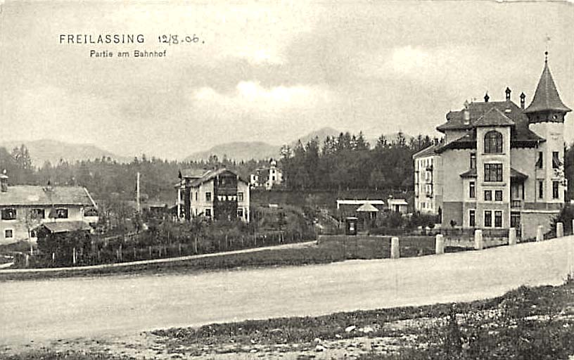Freilassing. Panorama Bahnhof, 1906