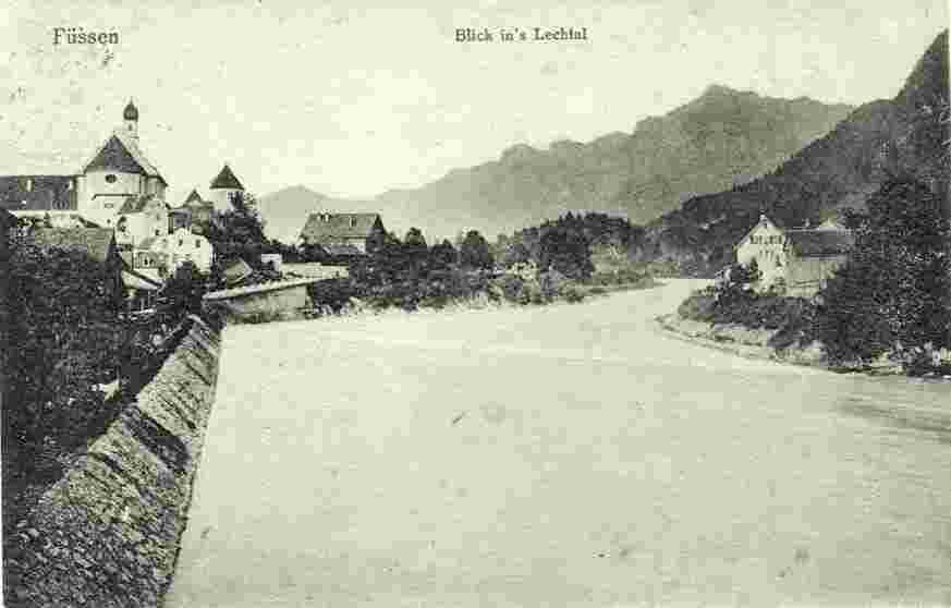Füssen. Blick in's Lechtal, 1934