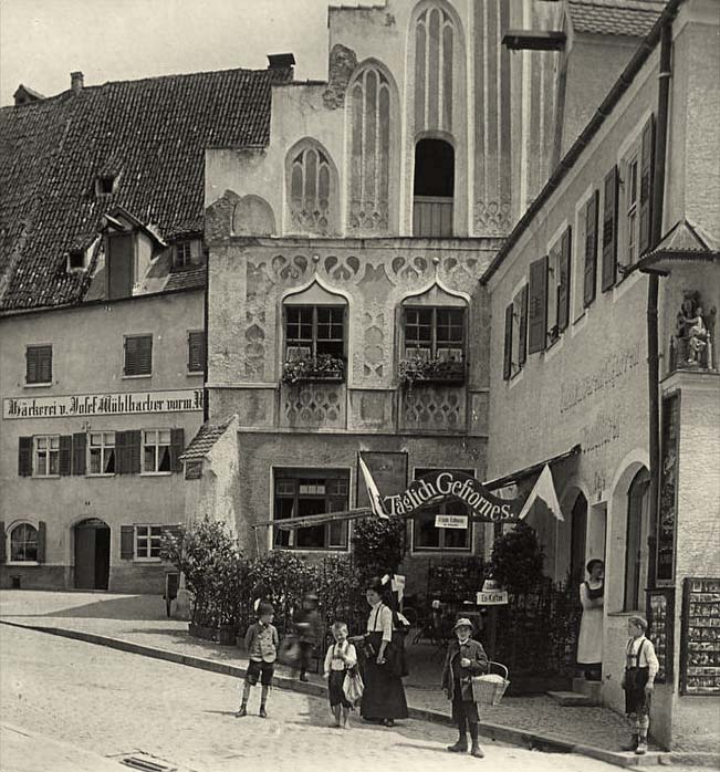 Füssen. Panorama der Stadt, 1900