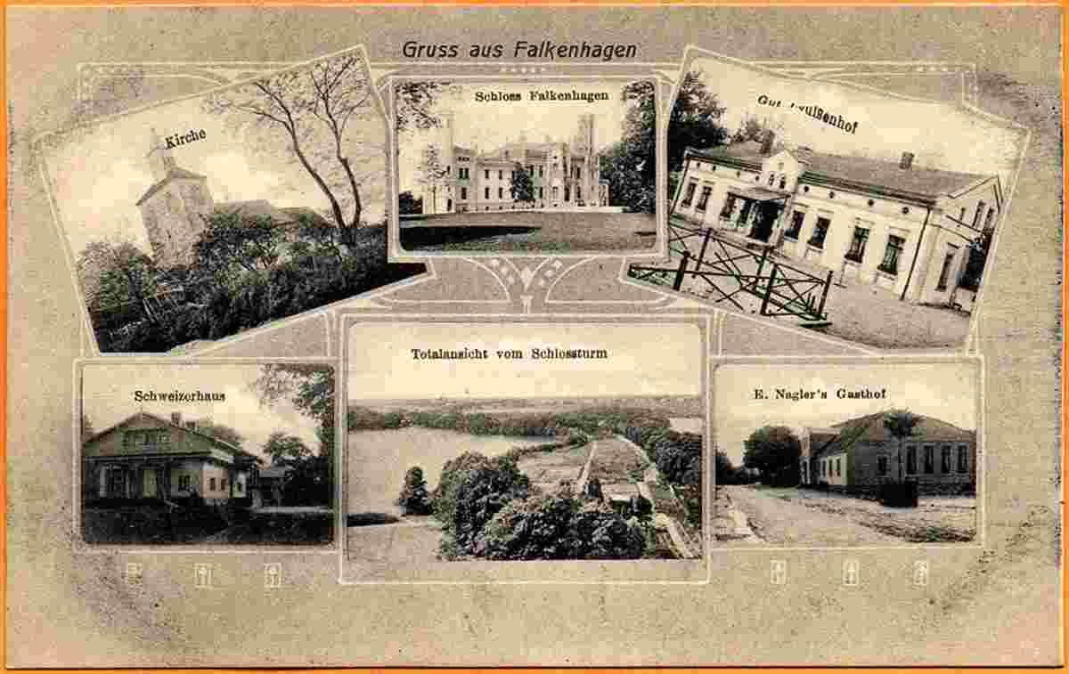 Panorama auf Falkenhagen, 1905