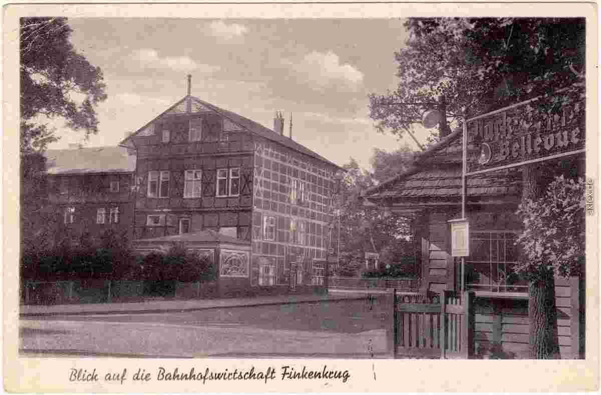 Falkensee. Bahnhof und Bahnhofswirtschaft, 1950
