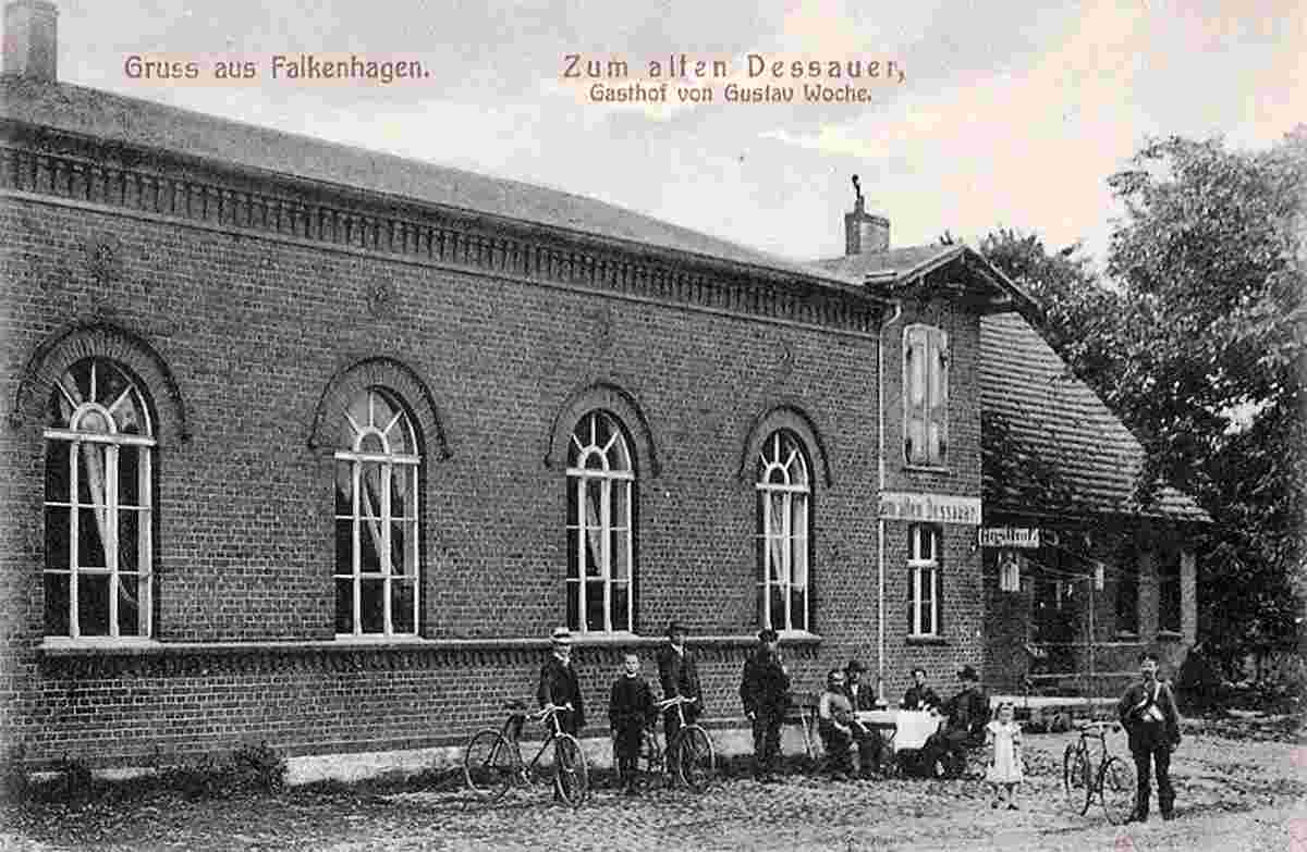 Falkensee. Falkenhagen - Pritzwalk 'Zum alten Dessauer', inhaber Gustav Woche