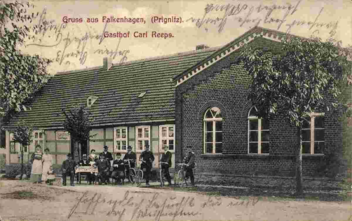 Falkensee. Gasthof Carl Reeps, 1908