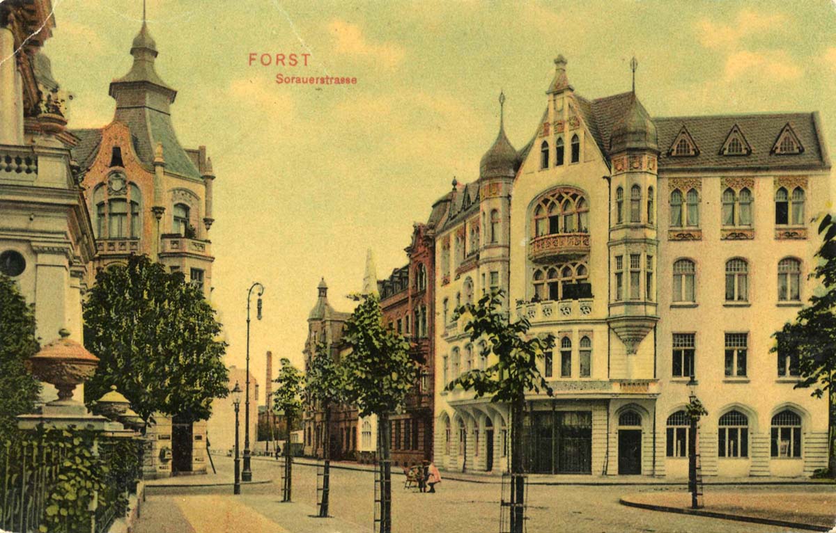 Forst (Lausitz). Sorauerstraße, 1917