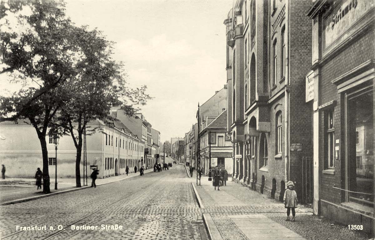 Frankfurt an der Oder. Berliner Straße before 1899