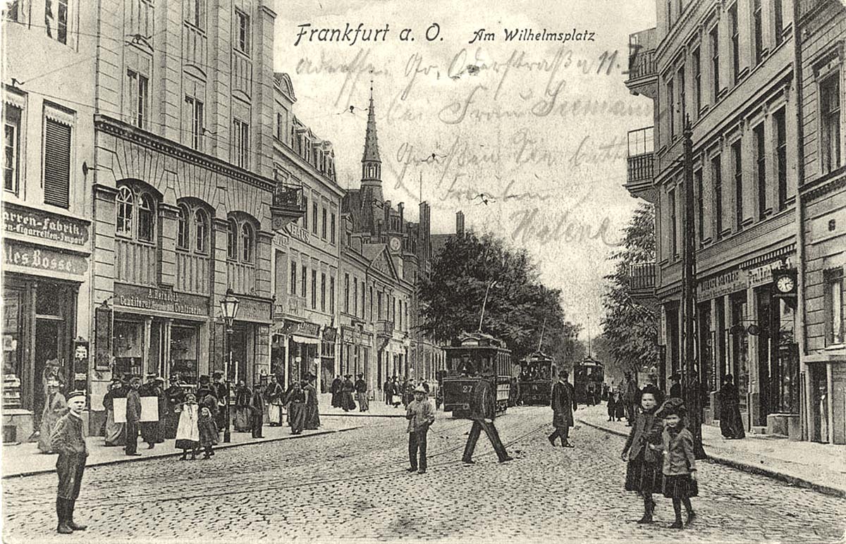 Frankfurt an der Oder. Wilhelmsplatz before 1907