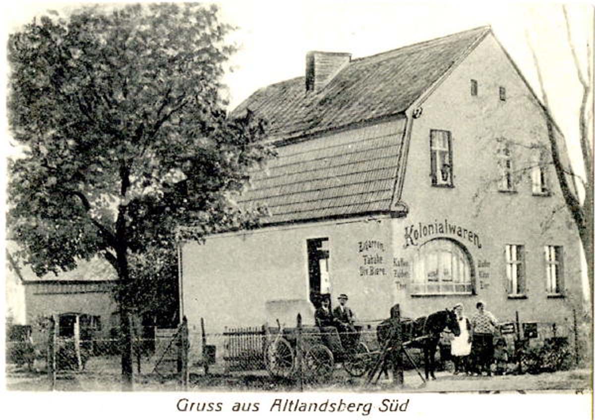 Fredersdorf-Vogelsdorf. Altlandsberg-Süd - Kolonialwaren um 1925