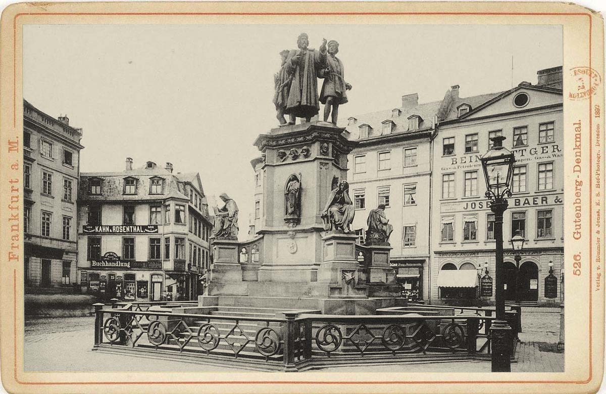 Frankfurt am Main. Gutenberg-Denkmal