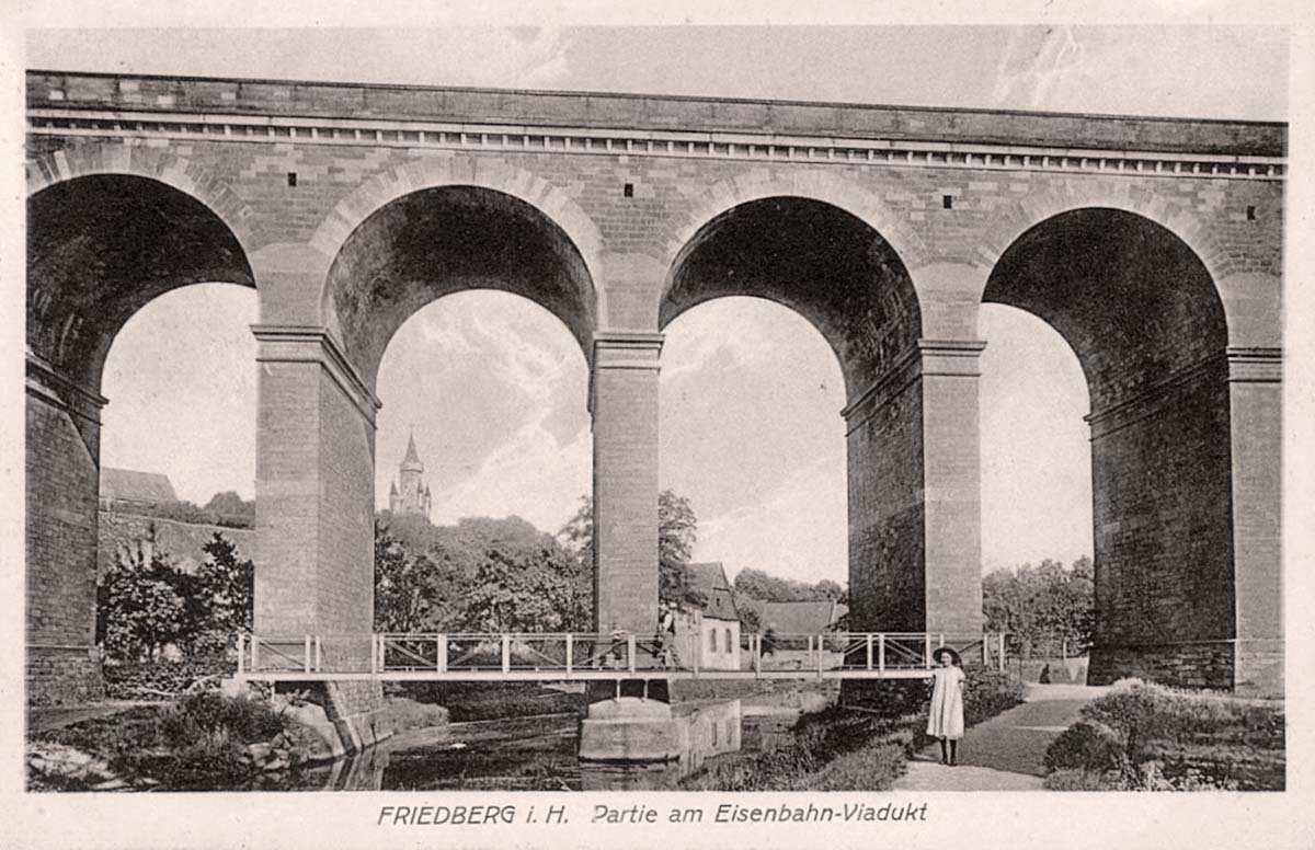 Friedberg. Eisenbahnviadukt, 1921