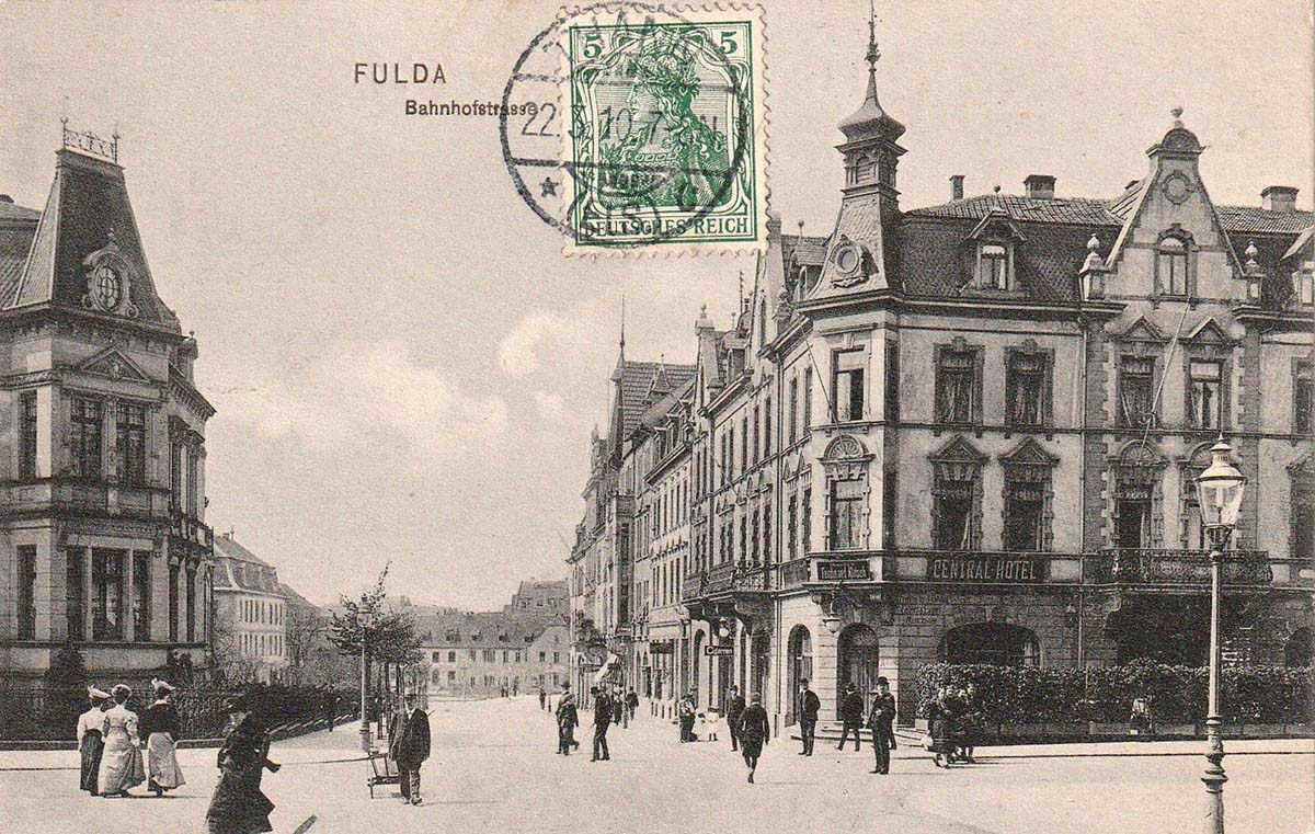 Fulda. Bahnhofstraße, 1910