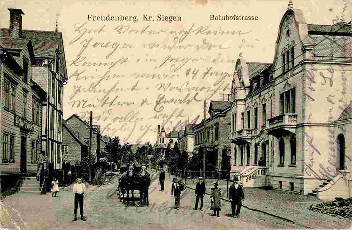 Freudenberg. Bahnhofstraße, 1907