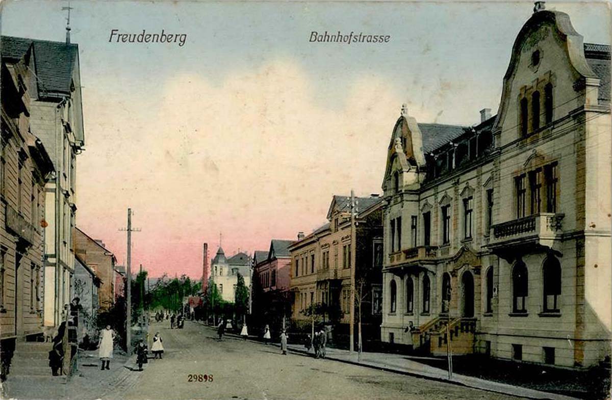 Freudenberg (Siegerland). Bahnhofstraße, 1911