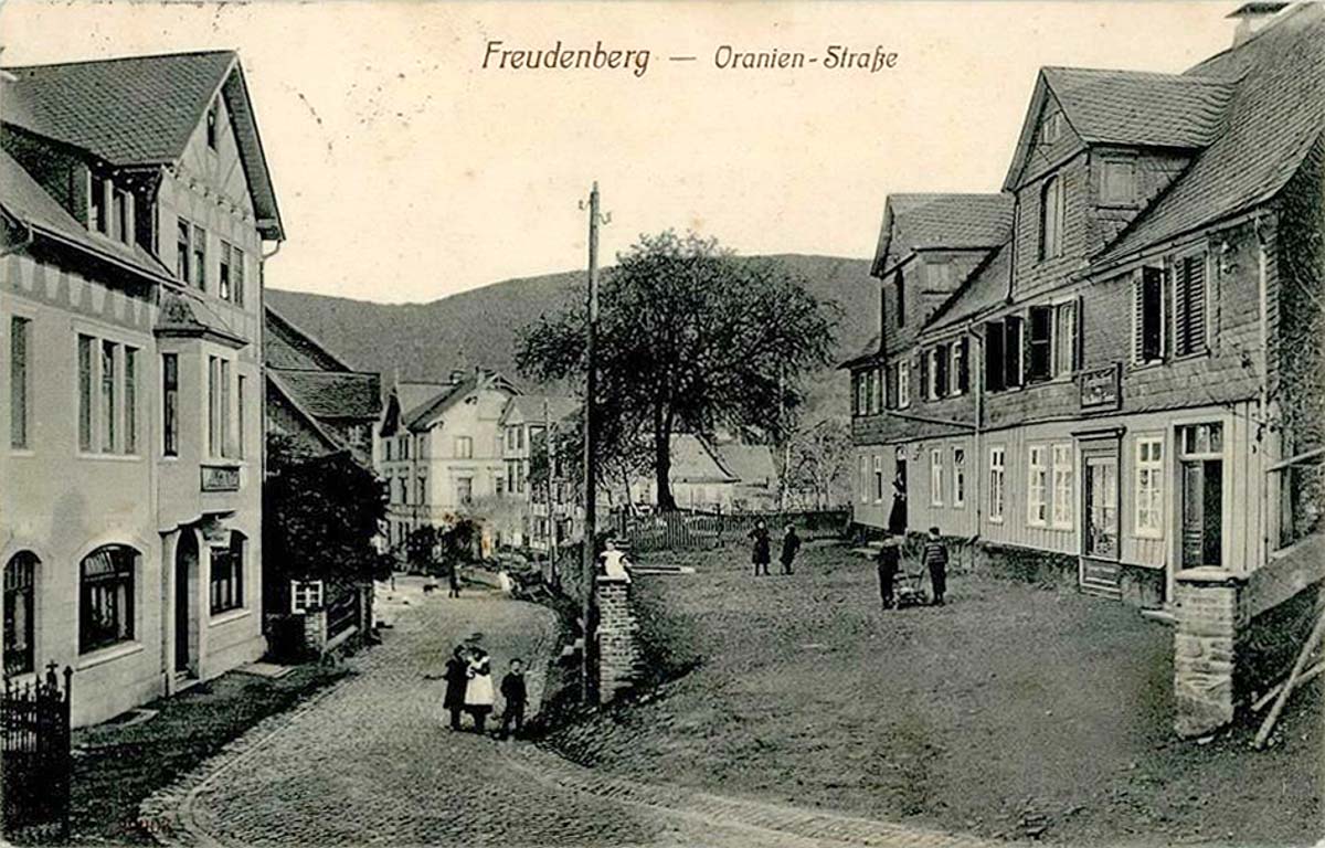 Freudenberg (Siegerland). Bahnhofstraße, 1919