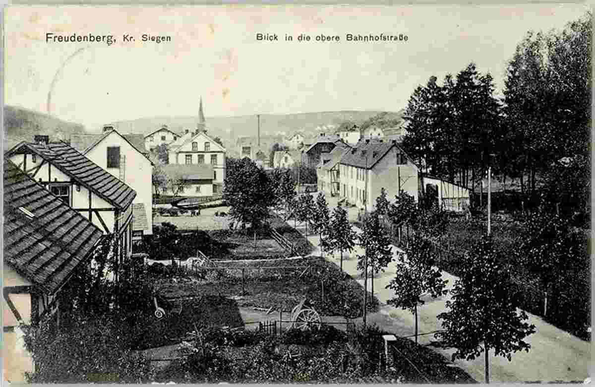 Freudenberg. Obere Bahnhofstraße, 1911
