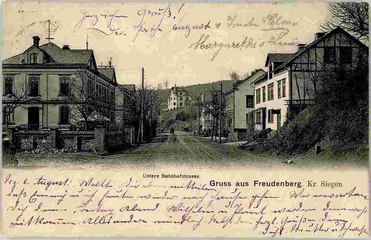 Freudenberg. Untere Bahnhofstraße, 1904