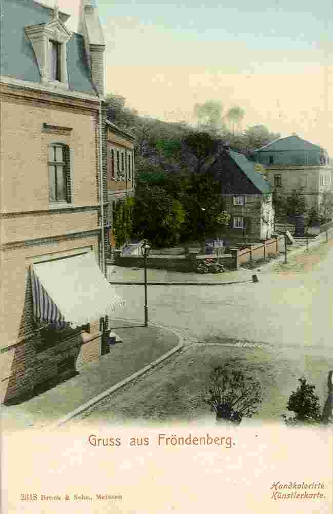 Fröndenberg. Blick zur Straße, 1902